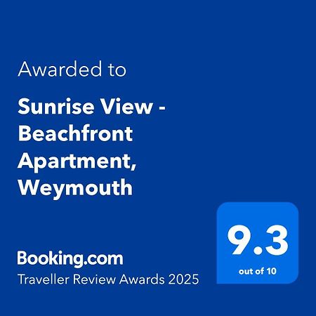 Sunrise View - Beachfront Apartment, Weymouth Exterior foto